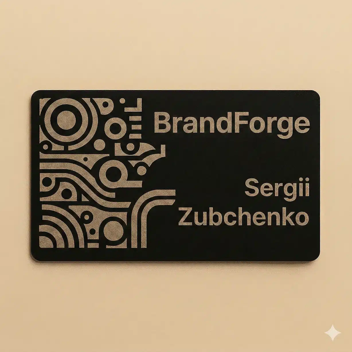 Metallinen käyntikortti